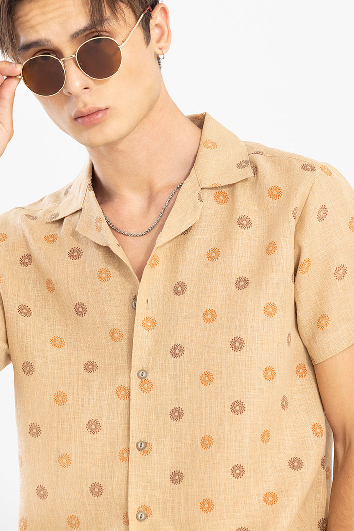 Diamond Circle Beige Shirt