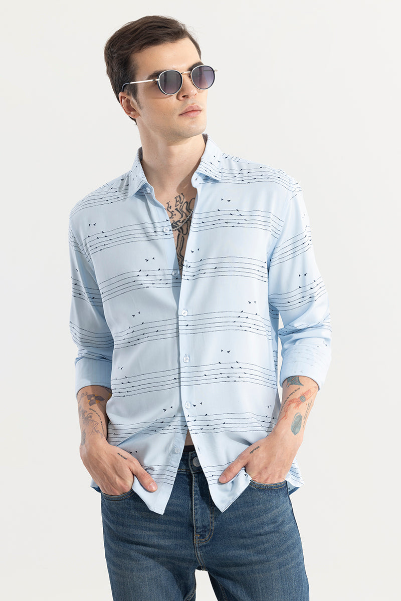 String Sparrow Blue Shirt