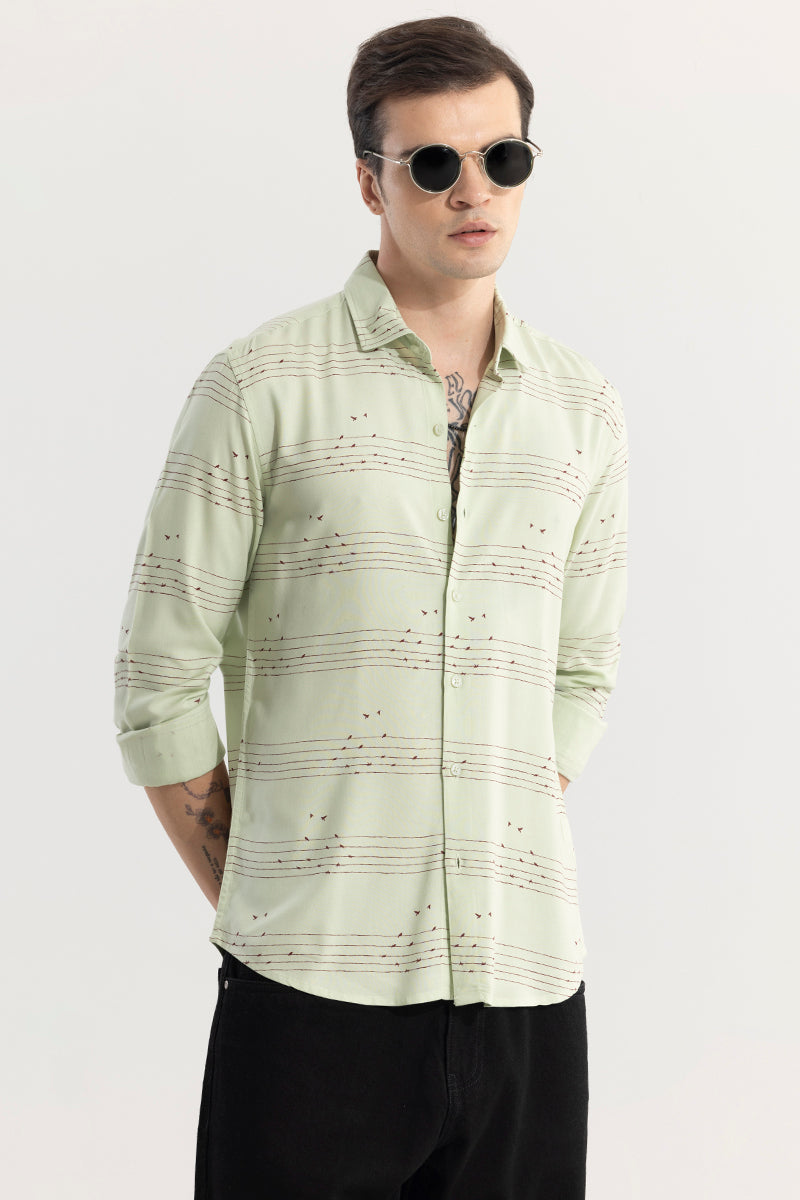 String Sparrow Green Shirt