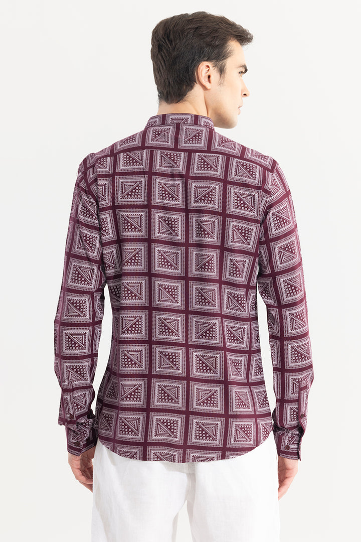 Gridart Maroon Shirt