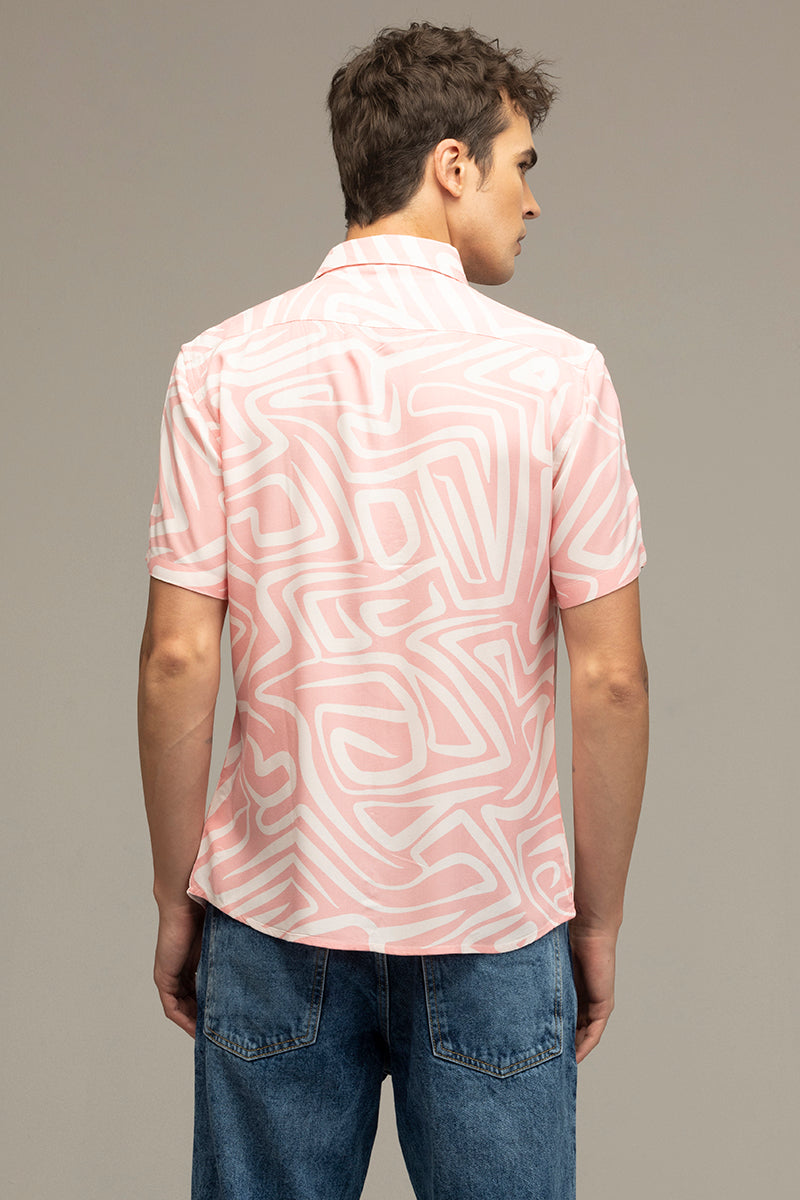 Maze Line Pink Shirt