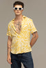 Maze Line Yellow Shirt