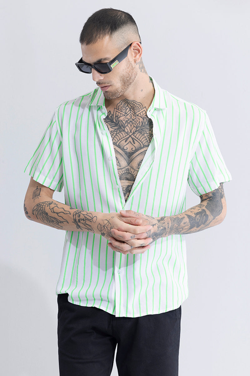 Stripe Vibe Green Shirt