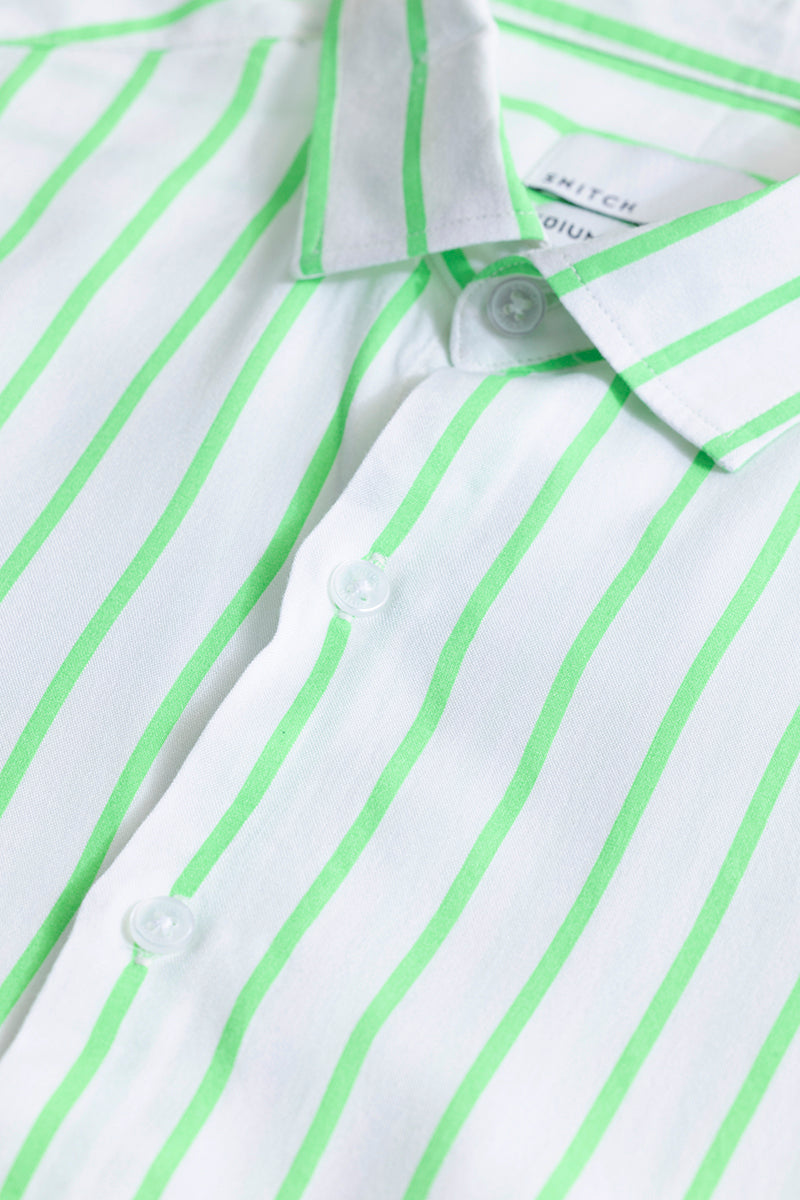 Stripe Vibe Green Shirt