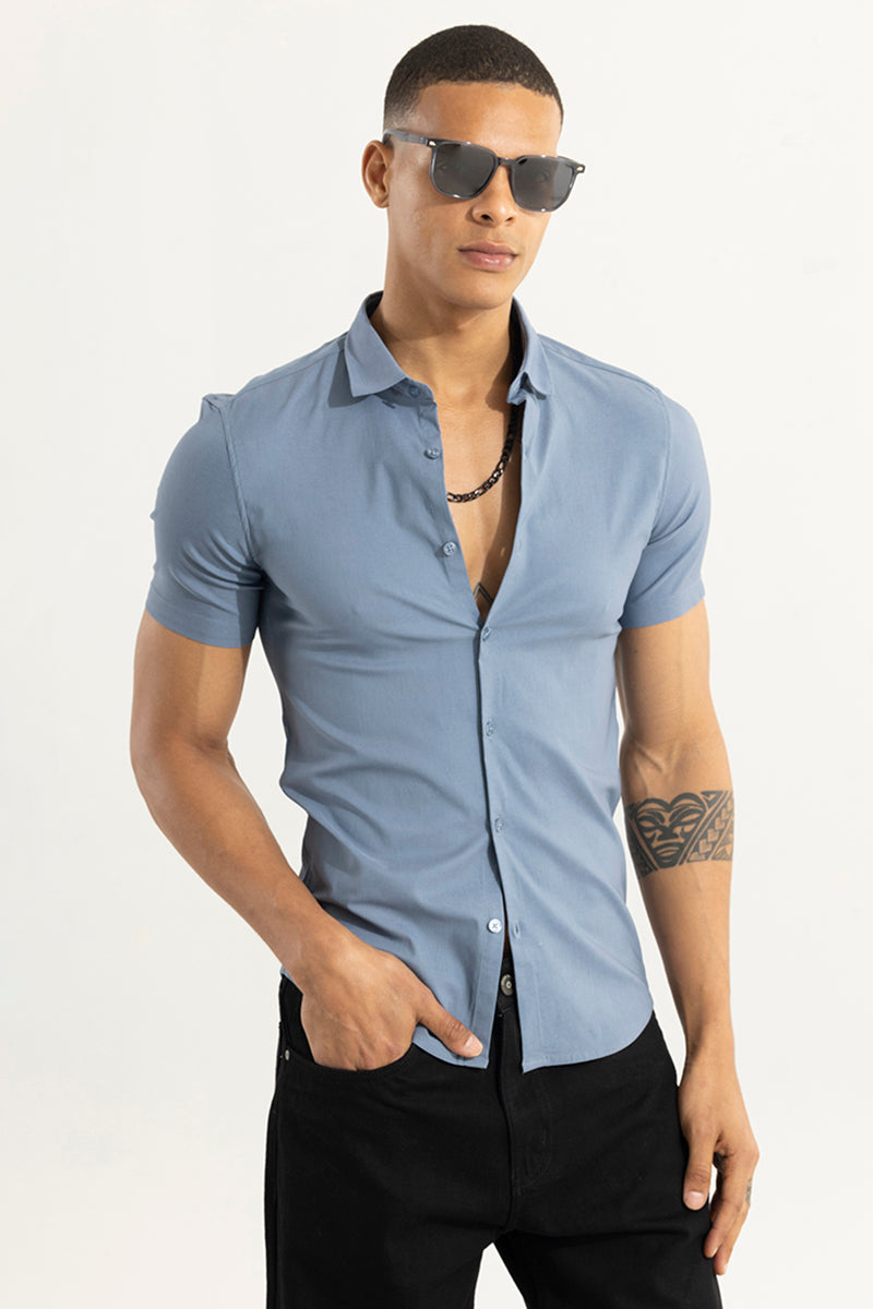 Flexit Stone Blue Shirt