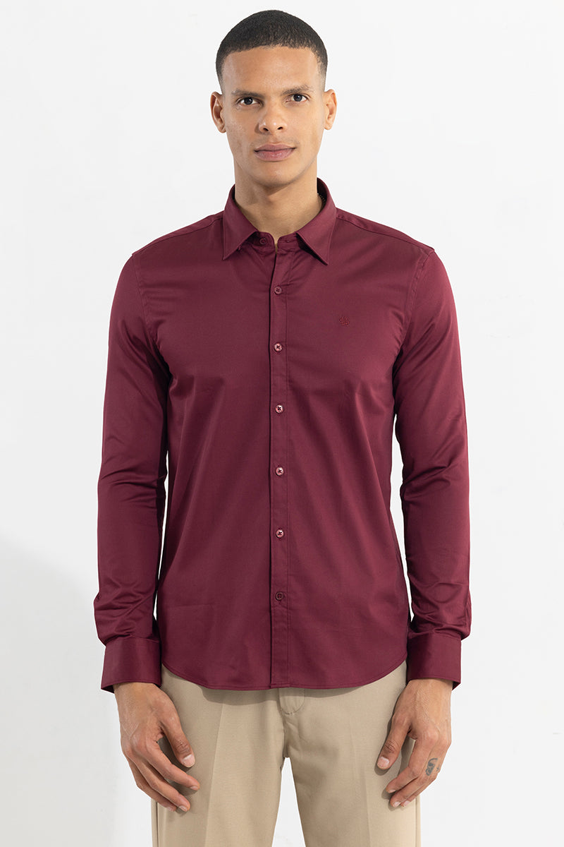 Buy Men's On Loop Pro Maroon Shirt Online | SNITCH