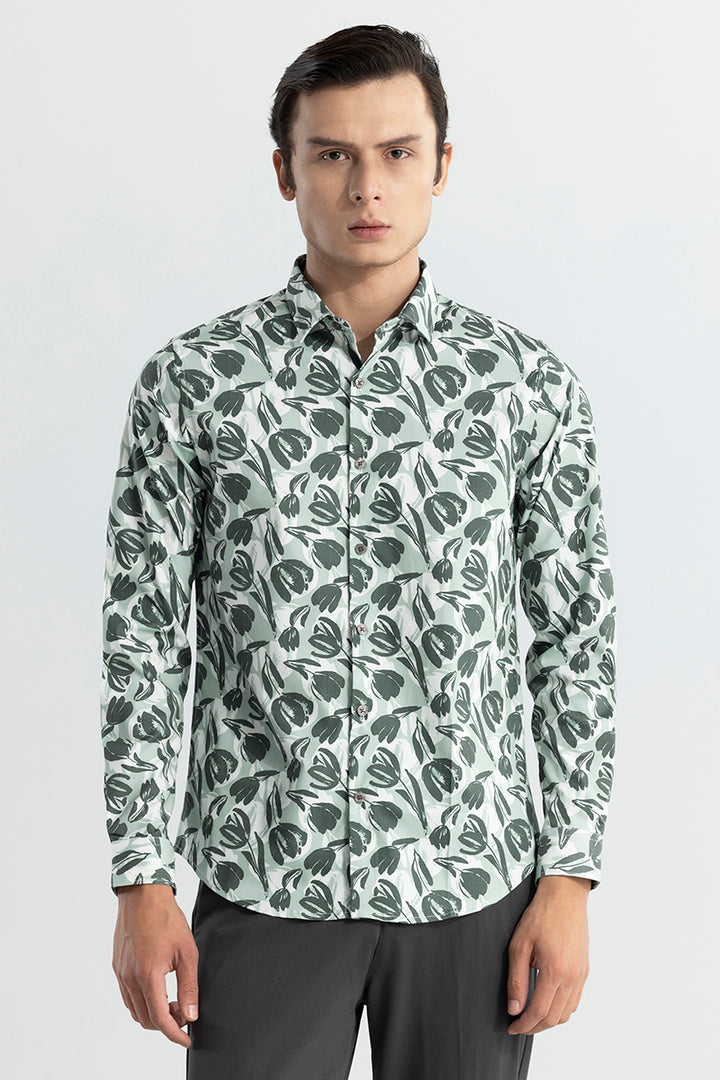 Fusion Leaf Green Shirt