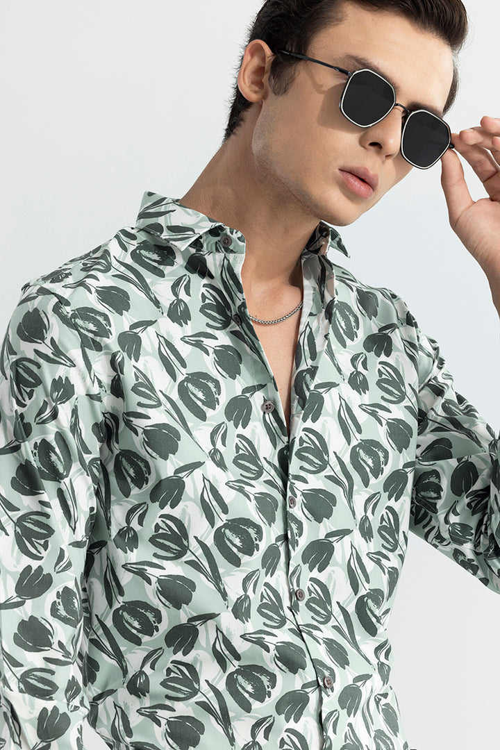 Fusion Leaf Green Shirt