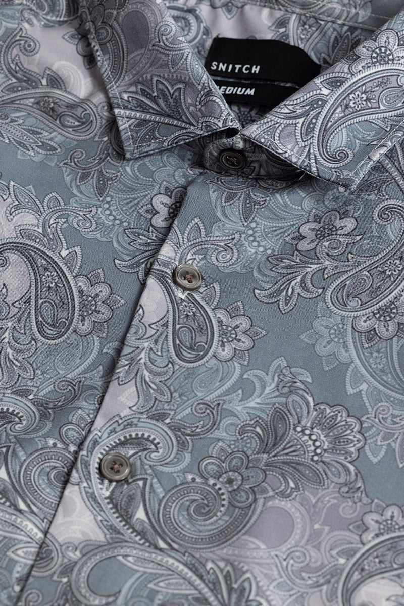 Antic Paisley Dark Grey Shirt