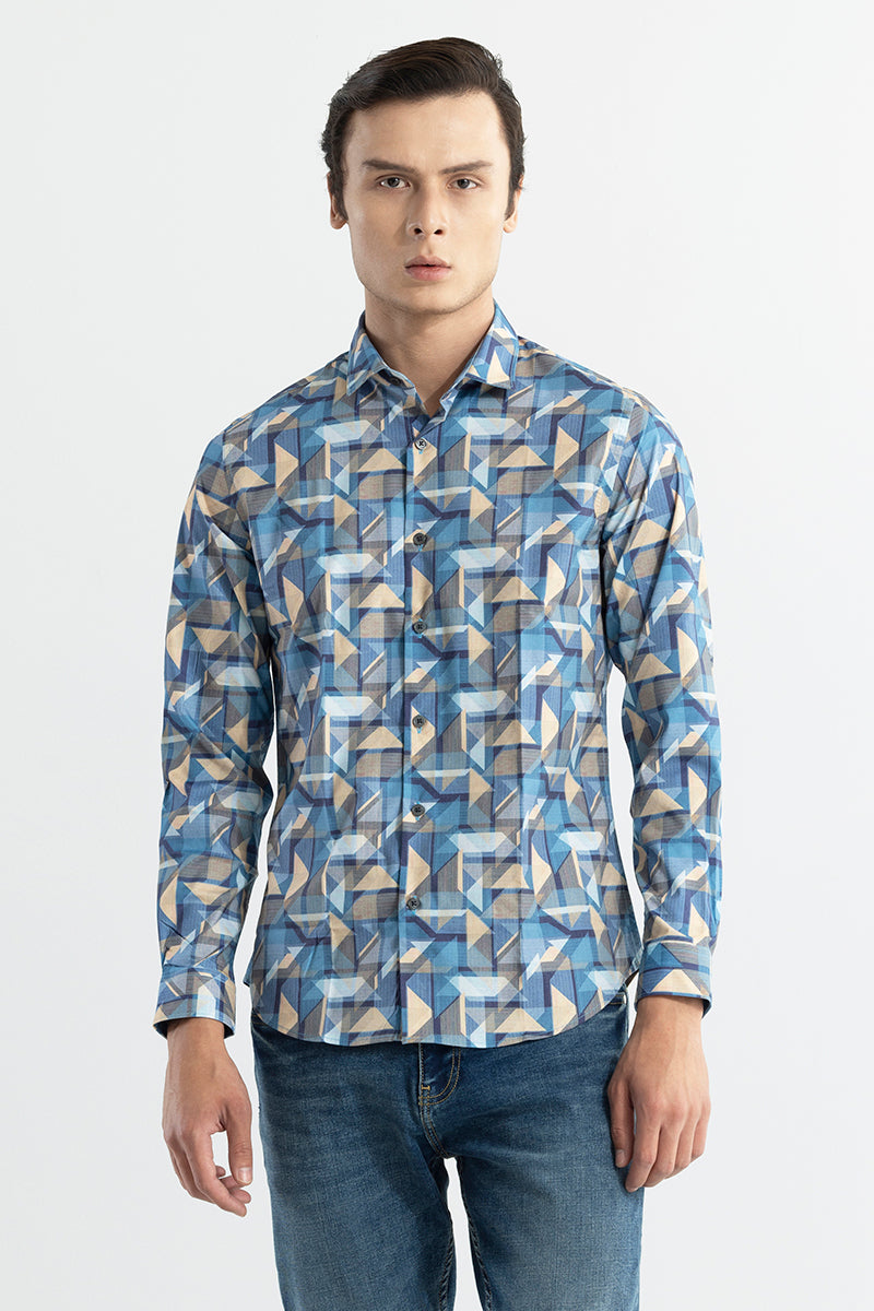 Tangle Triangle Blue Shirt