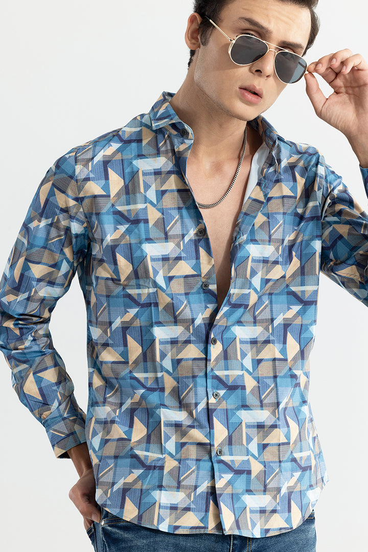 Tangle Triangle Blue Shirt