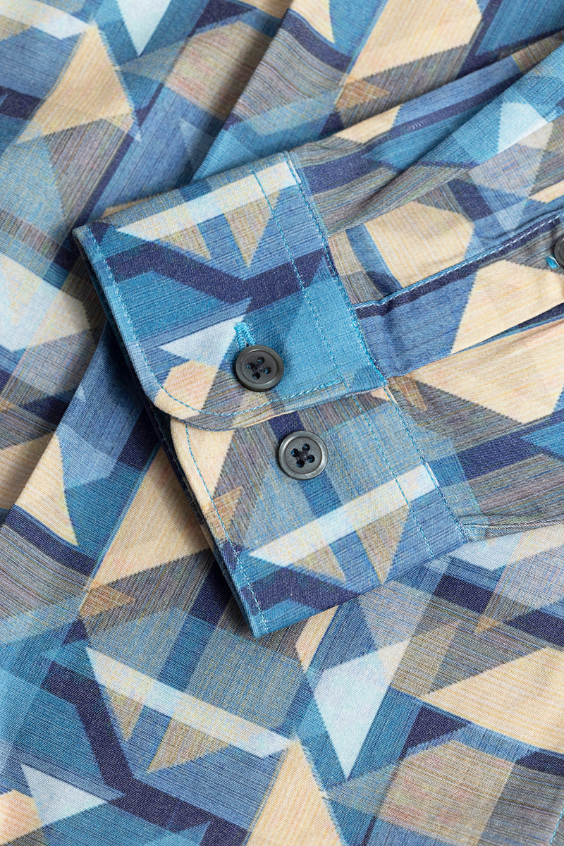 Tangle Triangle Blue Shirt