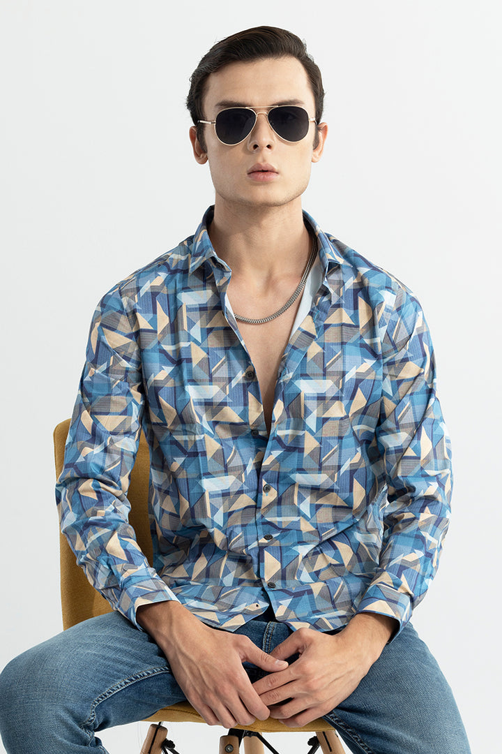 Tangle Triangle Blue Shirt