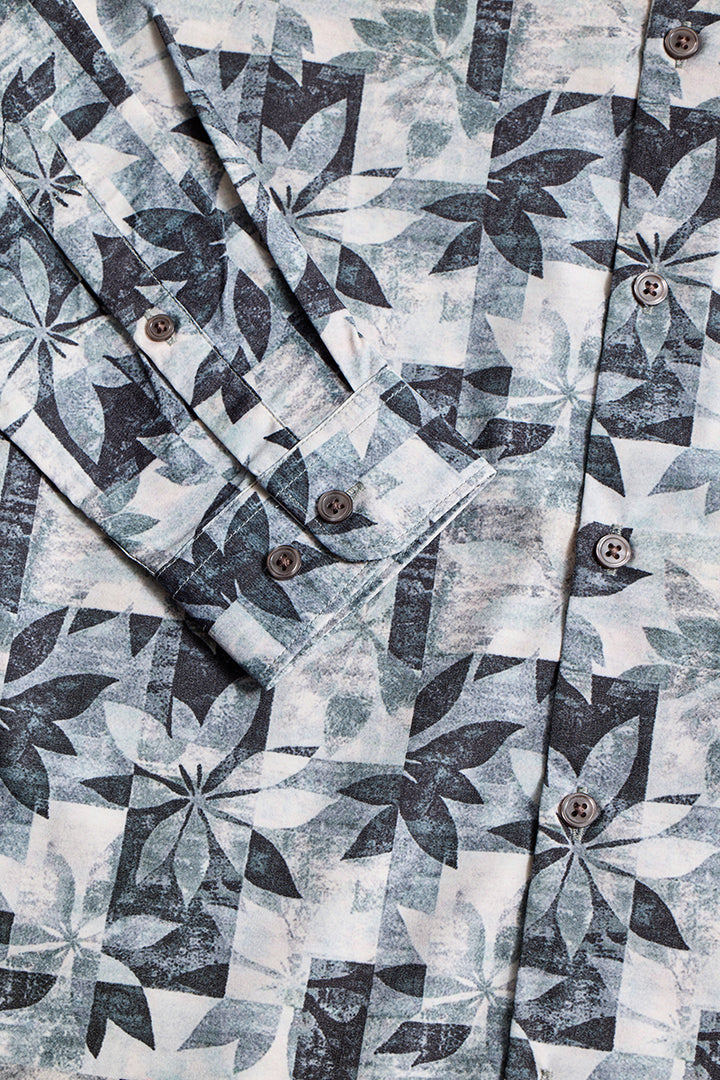 Trio Leaf Grey Shirt