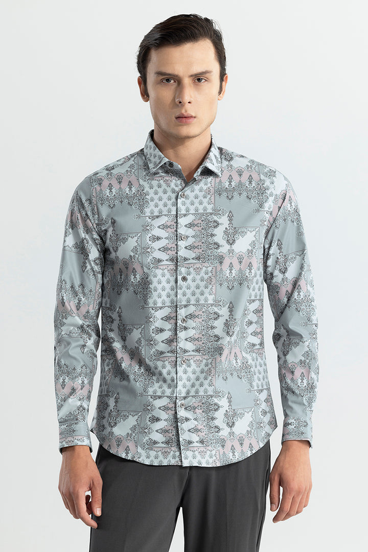 Classical Design Grey Shirt