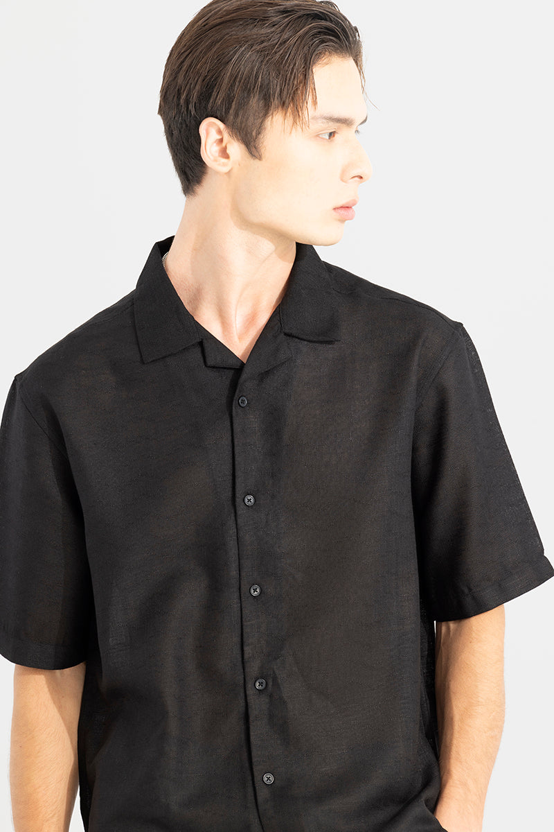 Buy Men's Roomy Black Oversized Shirt Online