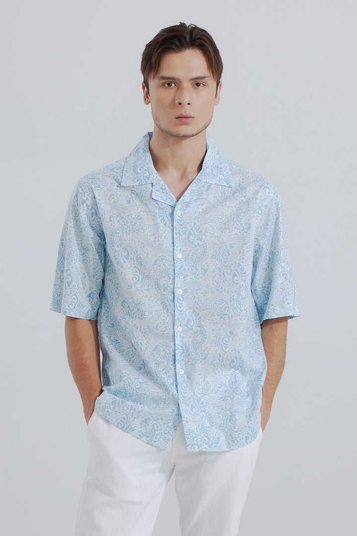 Maui Blue Oversized Shirt