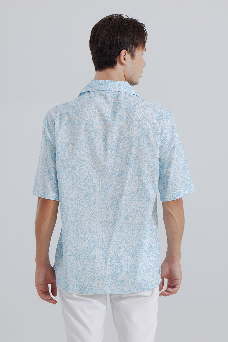 Maui Blue Oversized Shirt