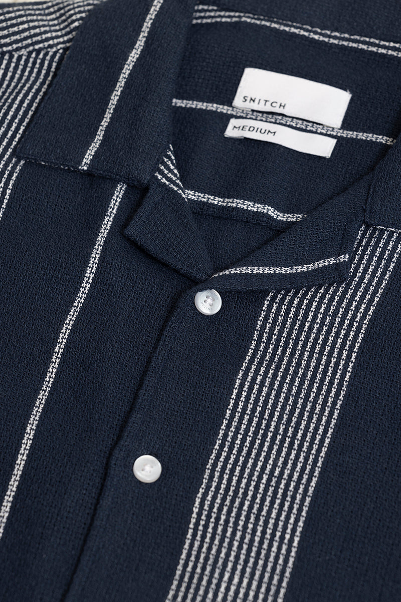 Astral Weave Stripe Blue Shirt