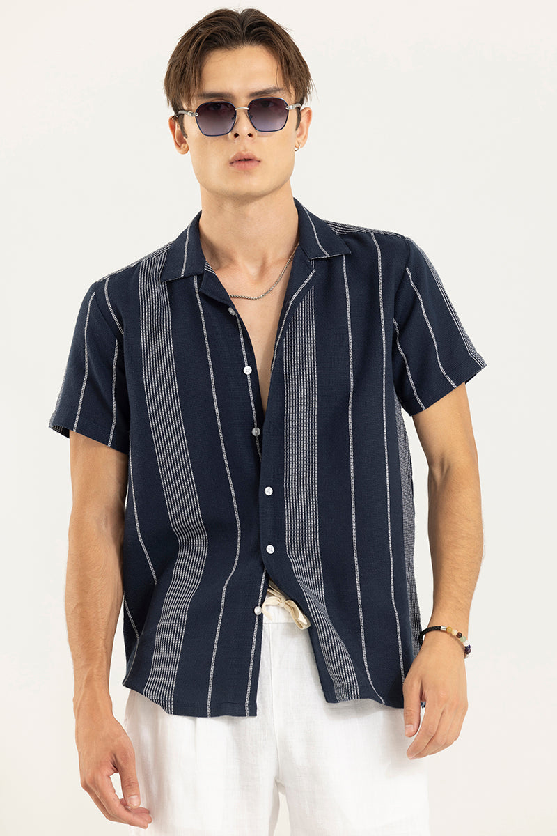 Astral Weave Stripe Blue Shirt