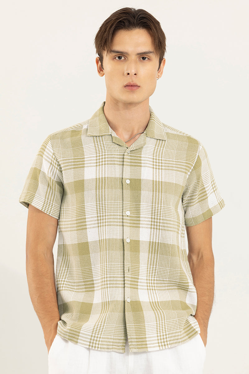 Astral Weave Check Beige Shirt