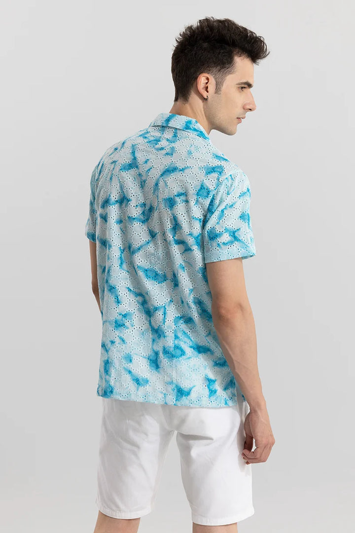 Tie-Dye Hakoba Blue Shirt