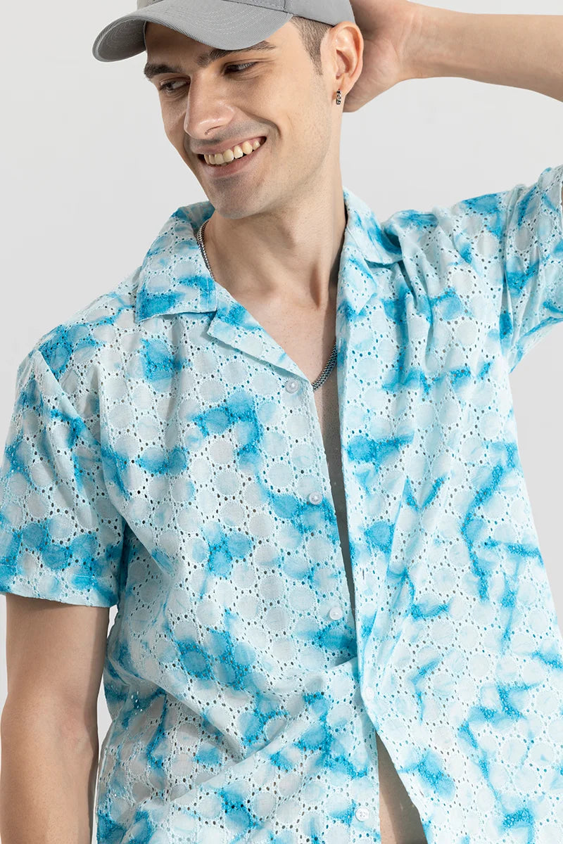 Tie-Dye Hakoba Blue Shirt