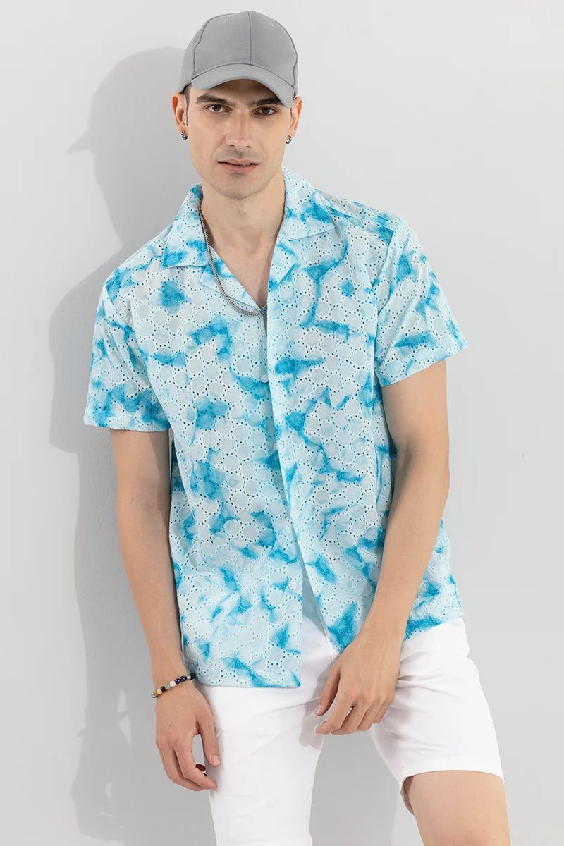 Tie-Dye Hakoba Blue Shirt