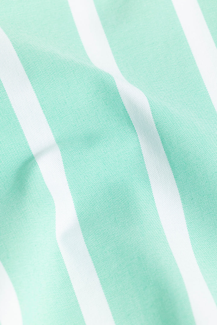 Pencil Stripe Green Shirt