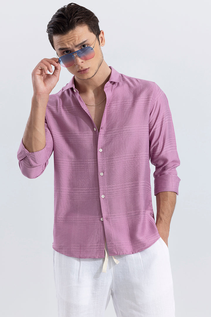 Self Checker Pink Shirt