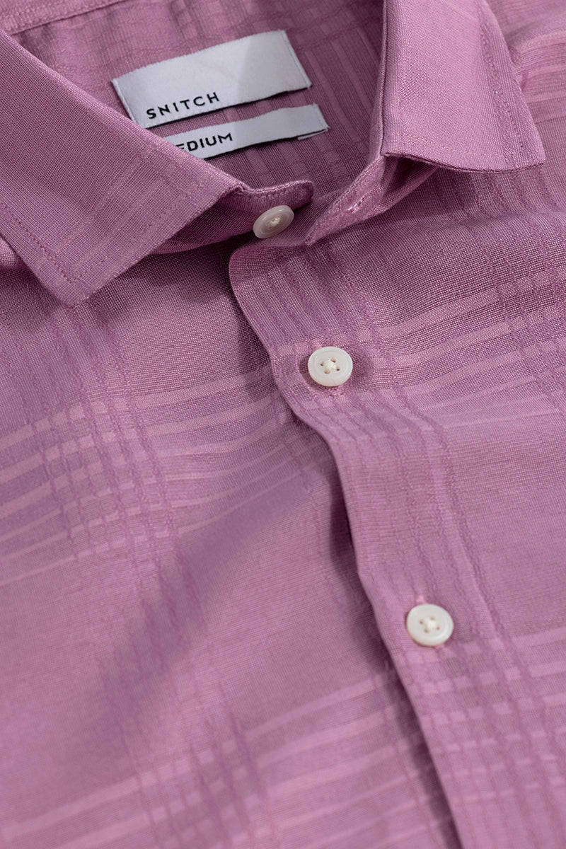 Self Checker Pink Shirt