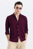 Self Checker Maroon Shirt