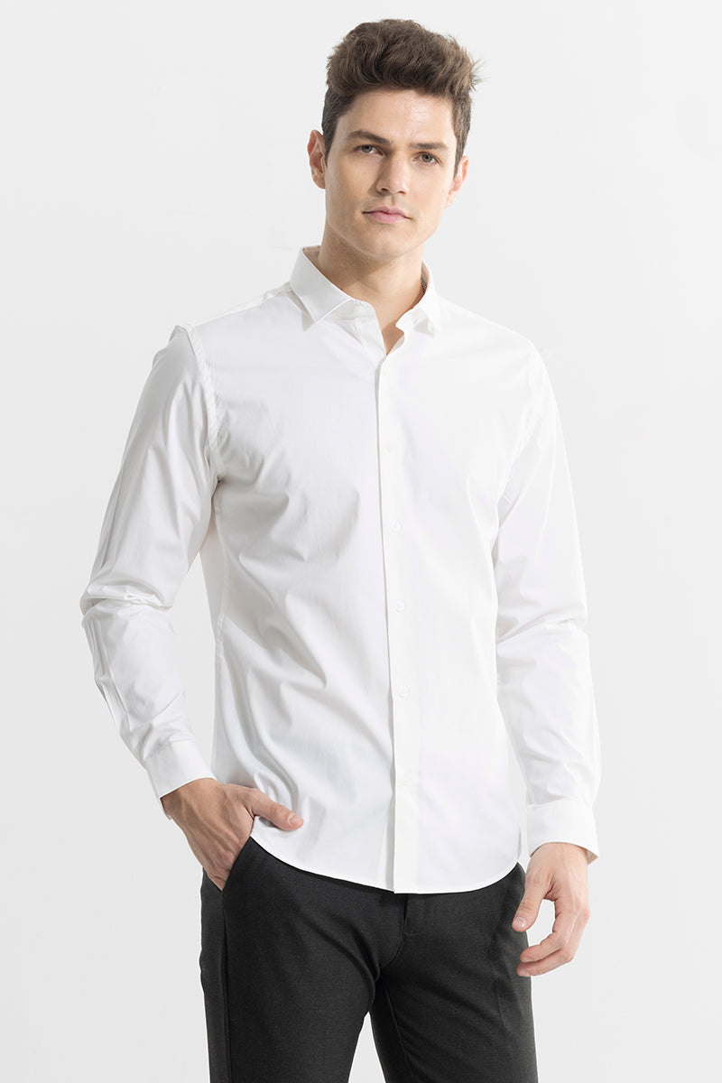 Buy Men's Estonia White Shirt Online | SNITCH