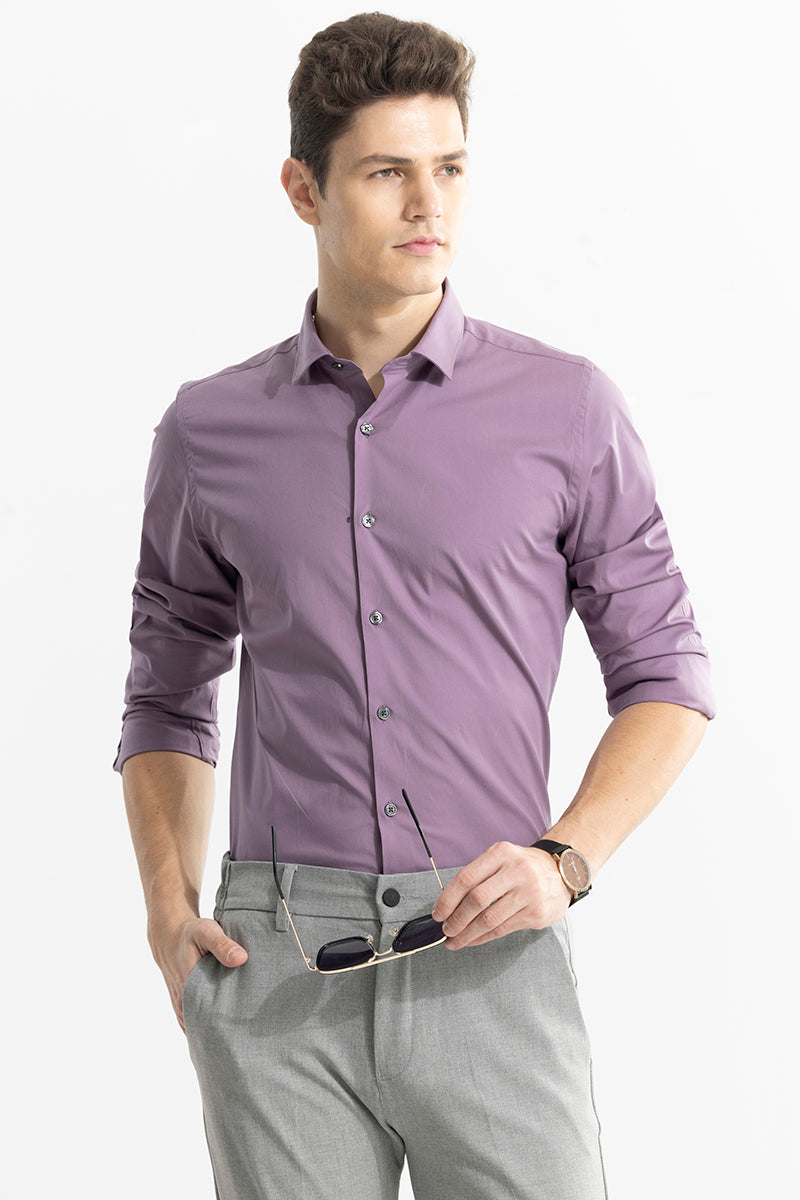 Buy Men's Estonia Purple Shirt Online | SNITCH