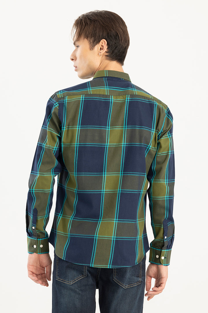 Modest Check Olive Shirt