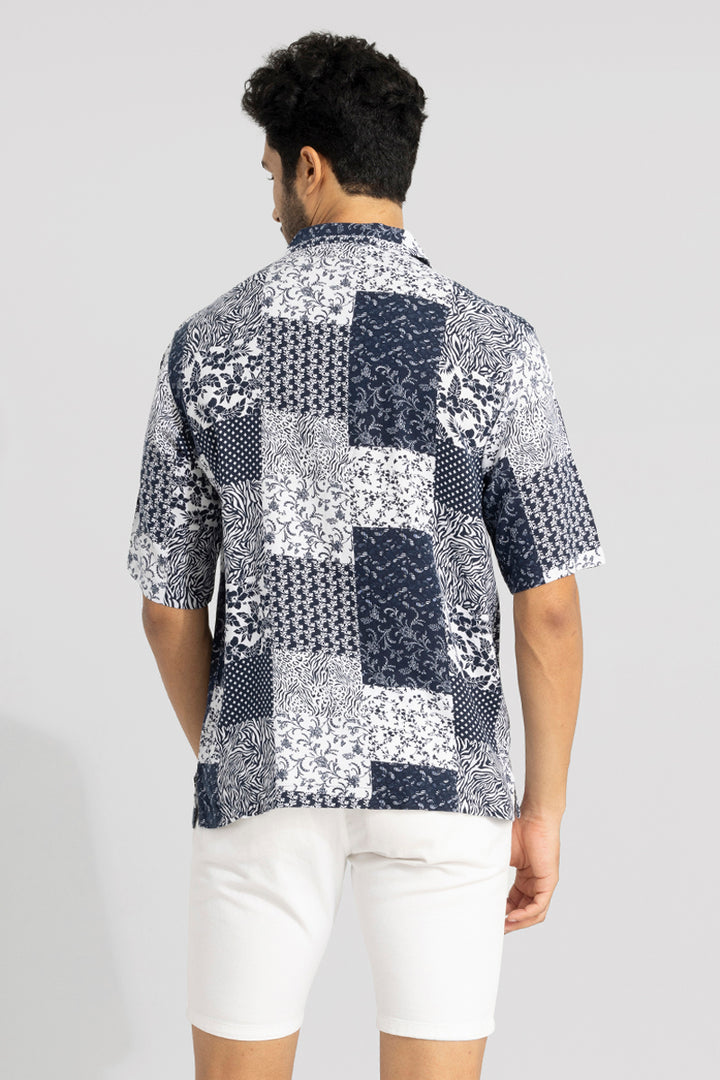 Spotless Bandana Dark Blue Oversized Shirt