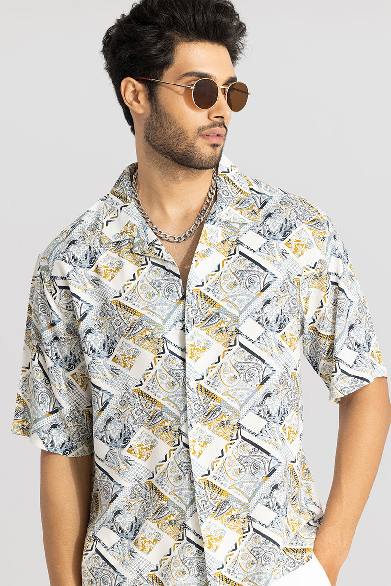 Hexo Vector Yellow Oversized Shirt