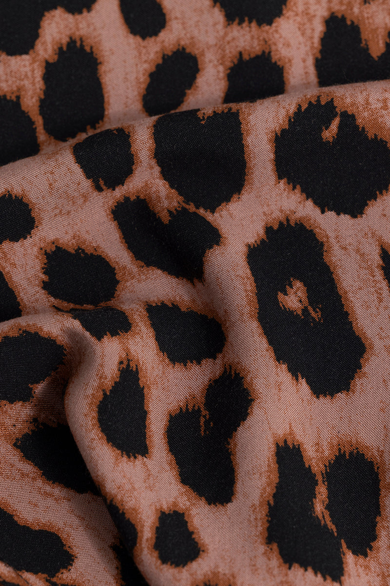 Leopard Montage Light Brown Shirt