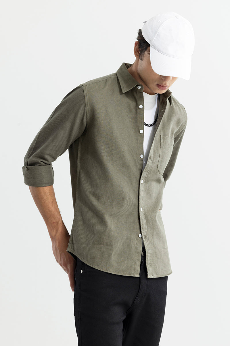 Buy Men's Axton Hunter Green Shirt Online | SNITCH