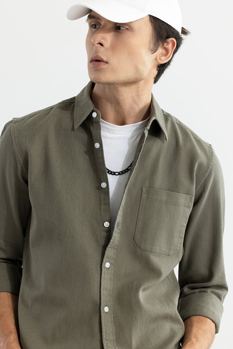 Buy Men's Axton Hunter Green Shirt Online | SNITCH