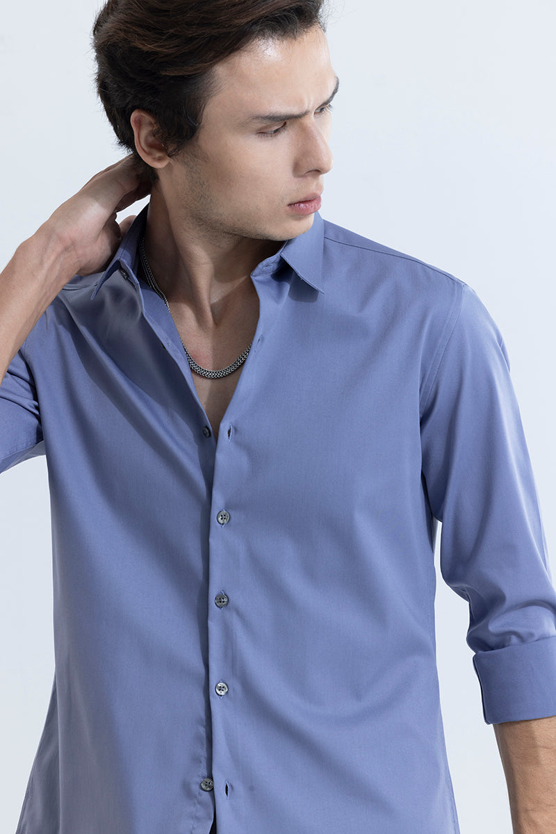 Folksy Blue Shirt