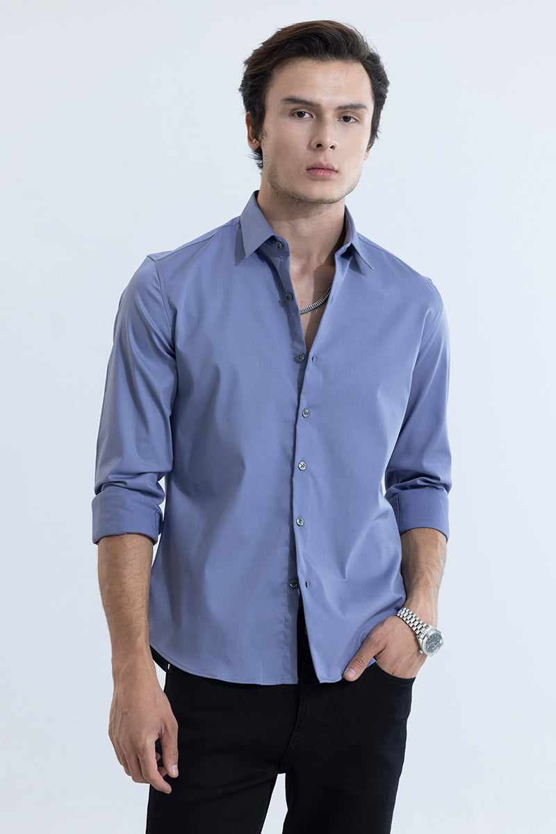 Folksy Blue Shirt