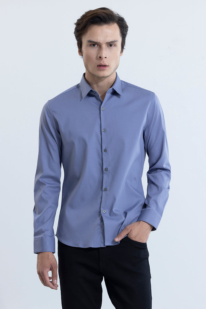 Folksy Blue Shirt