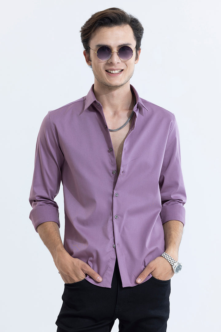 Folksy Lilac Purple Shirt