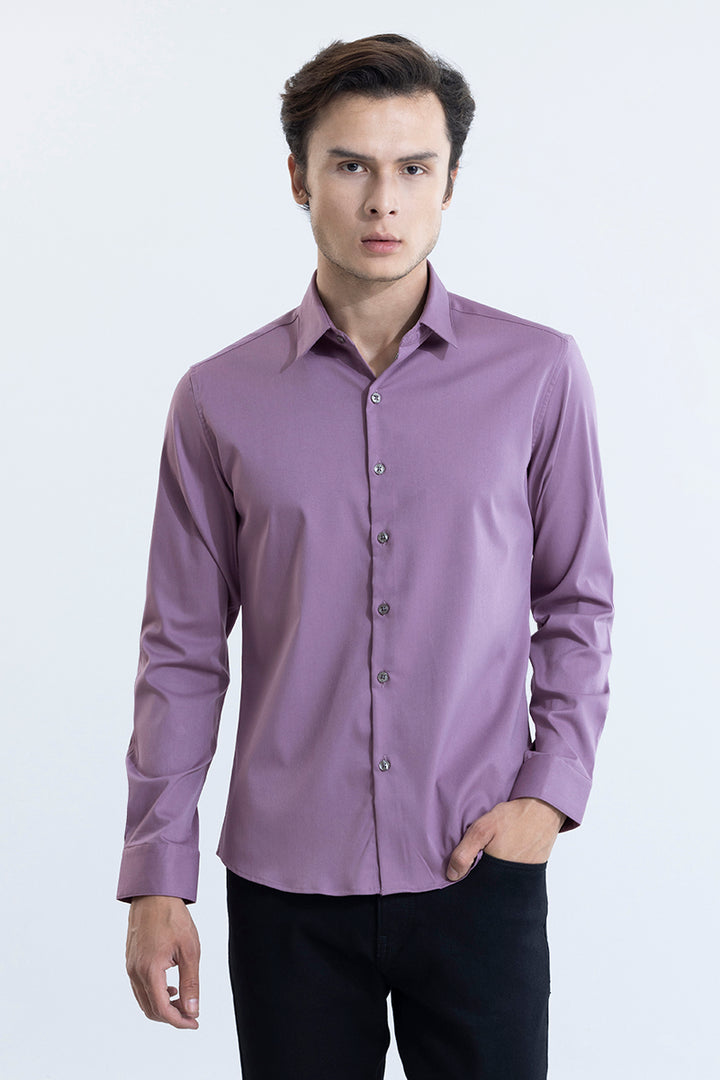 Buy Men's Folksy Lilac Purple Shirt Online | SNITCH