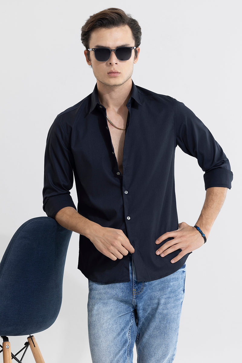 Folksy Navy Shirt