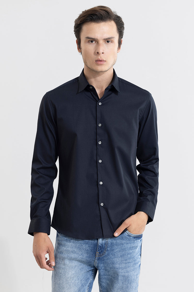 Folksy Navy Shirt