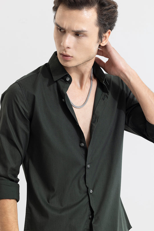 Buy Men's Folksy Olive Shirt Online | SNITCH