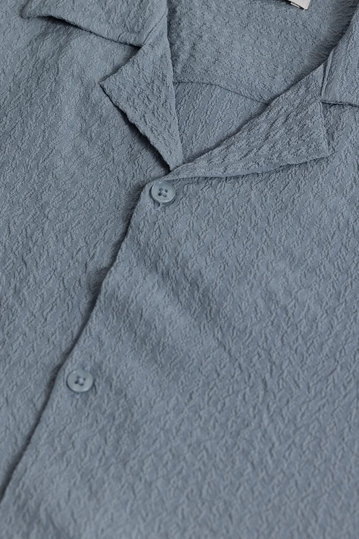 Shrink Textured Grey Shirt