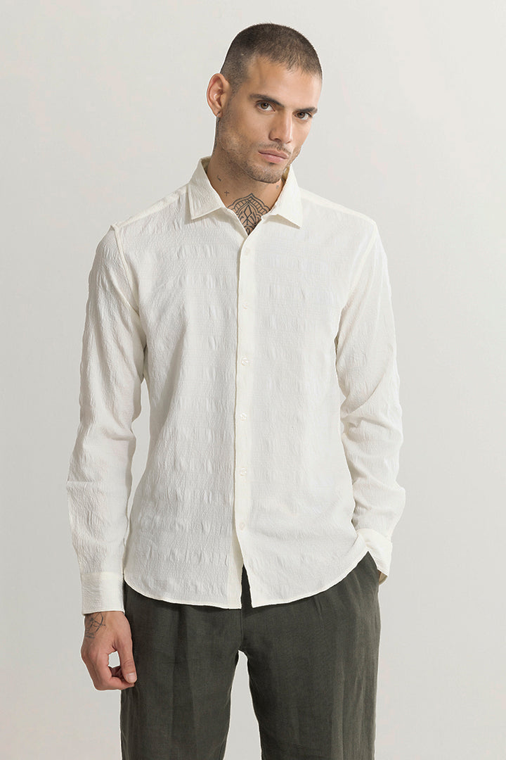 Buy Men's Squidge Cream Shirt Online | SNITCH